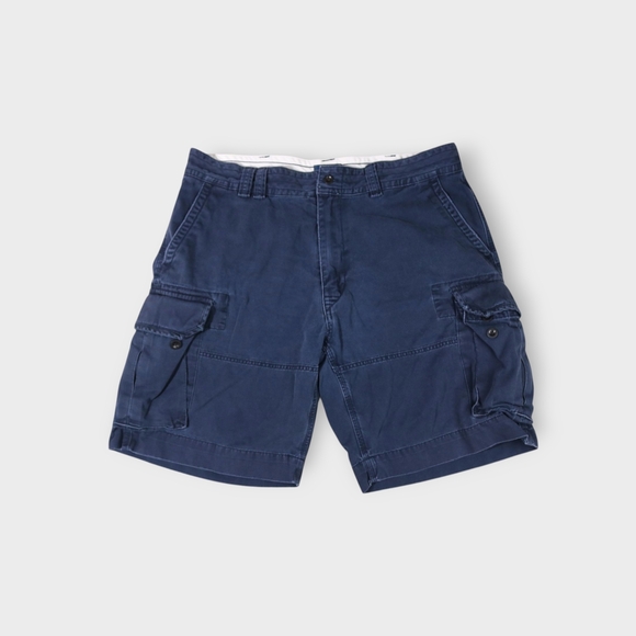 POLO Ralph Lauren Shorts Mens SZ 38 GELLAR Cargo Fatigue Blue Classic Fit - Picture 1 of 11